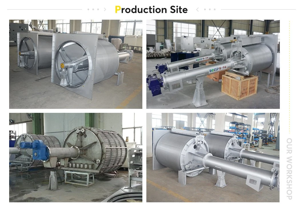 Filter Drum Rotary Screen Solid Liquid Separator for Wastewater System