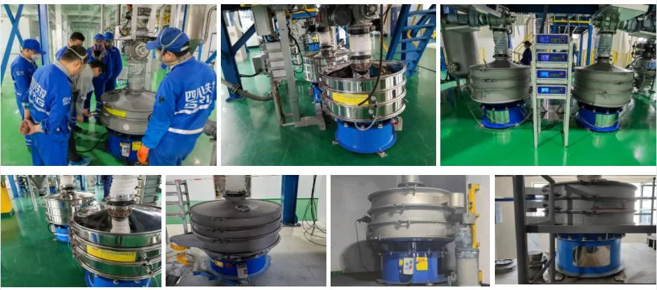 Yz400-2000mm Size Powder Granule Sieving Rotary Vibrating Screen